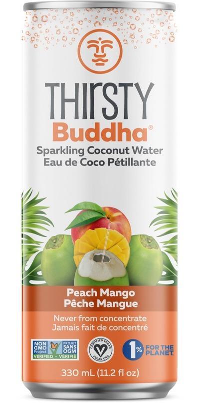 Sparkling Coconut Water with Peach Mango