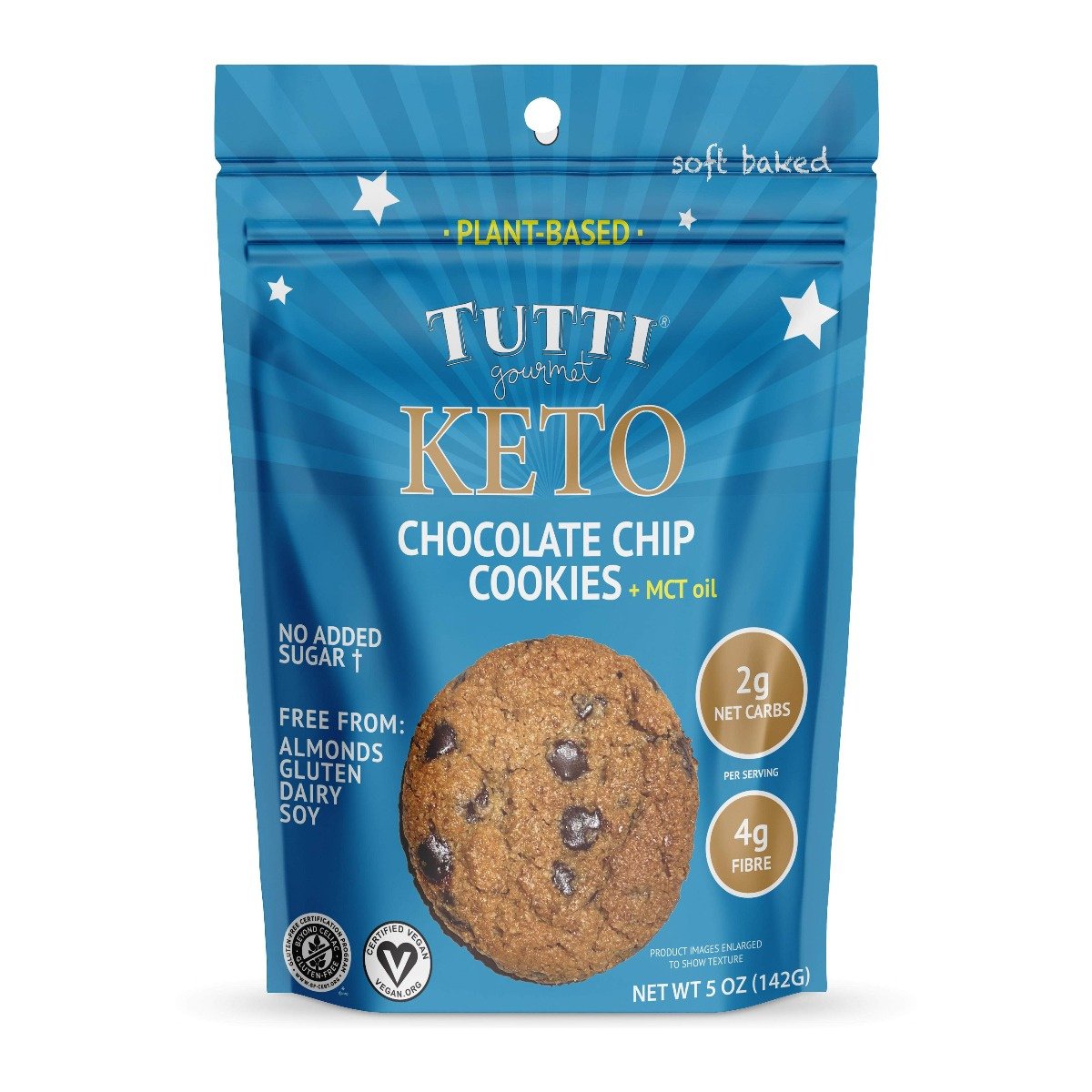 Vegan Keto Chocolate Chip Cookies