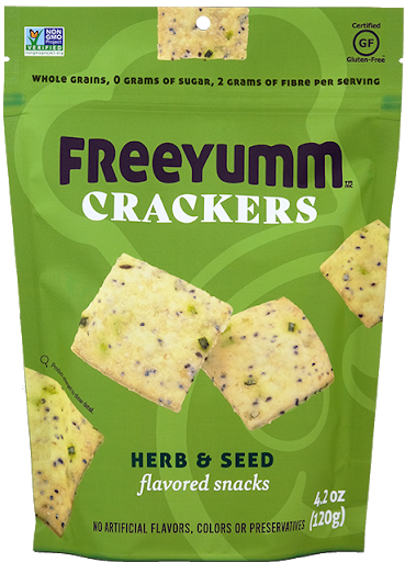 Gluten Free Herb & Seed Crackers